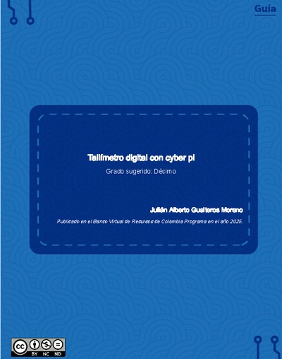 Tallímetro digital con cyber pi