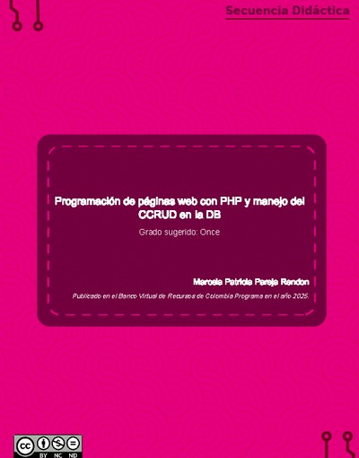 Programación de páginas web con PHP y manejo del CCRUD en la DB