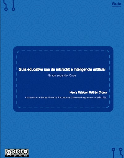 Guia educativa uso de micro:bit e inteligencia artificial