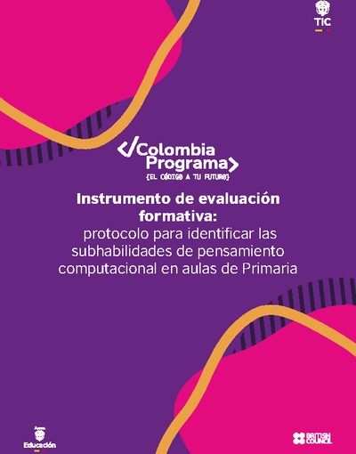 Instrumento de evaluación formativa:  protocolo para identificar las subhabilidades de pensamiento computacional en aulas de Primaria