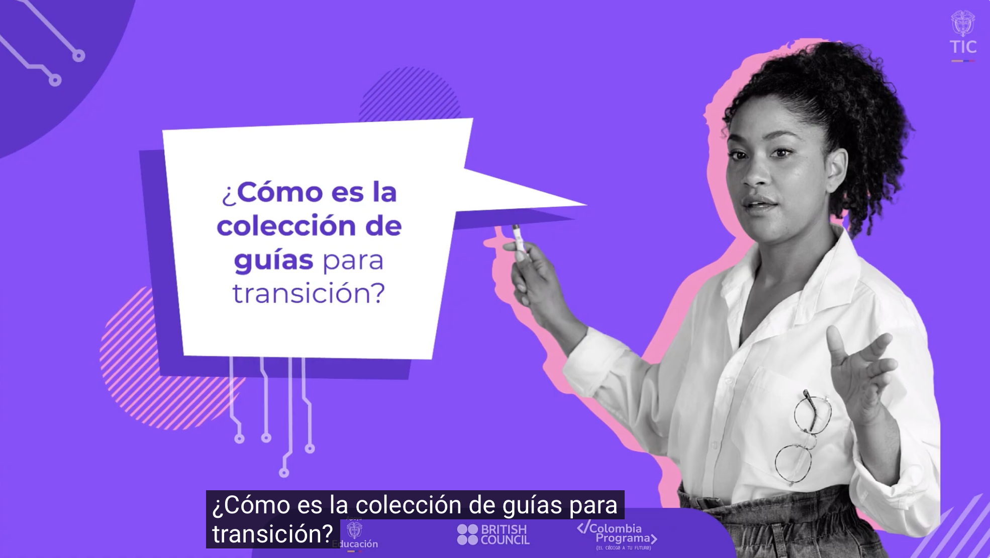Guías de pensamiento computacional de Colombia Programa para Transición