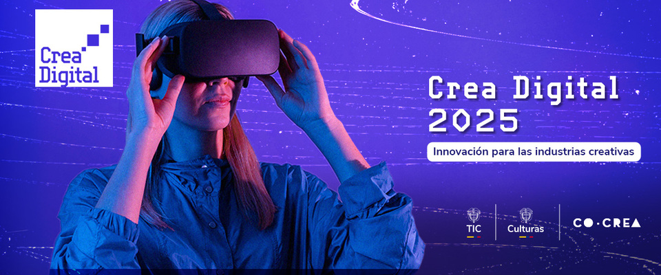 Imagen diseñada para convocatoria Crea Digital 2025