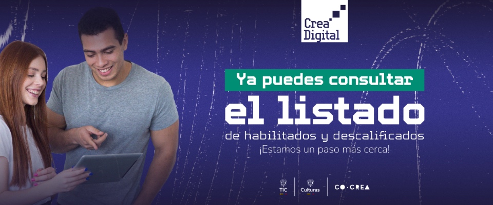 Imagen diseñada que presenta el listadao de elegibles