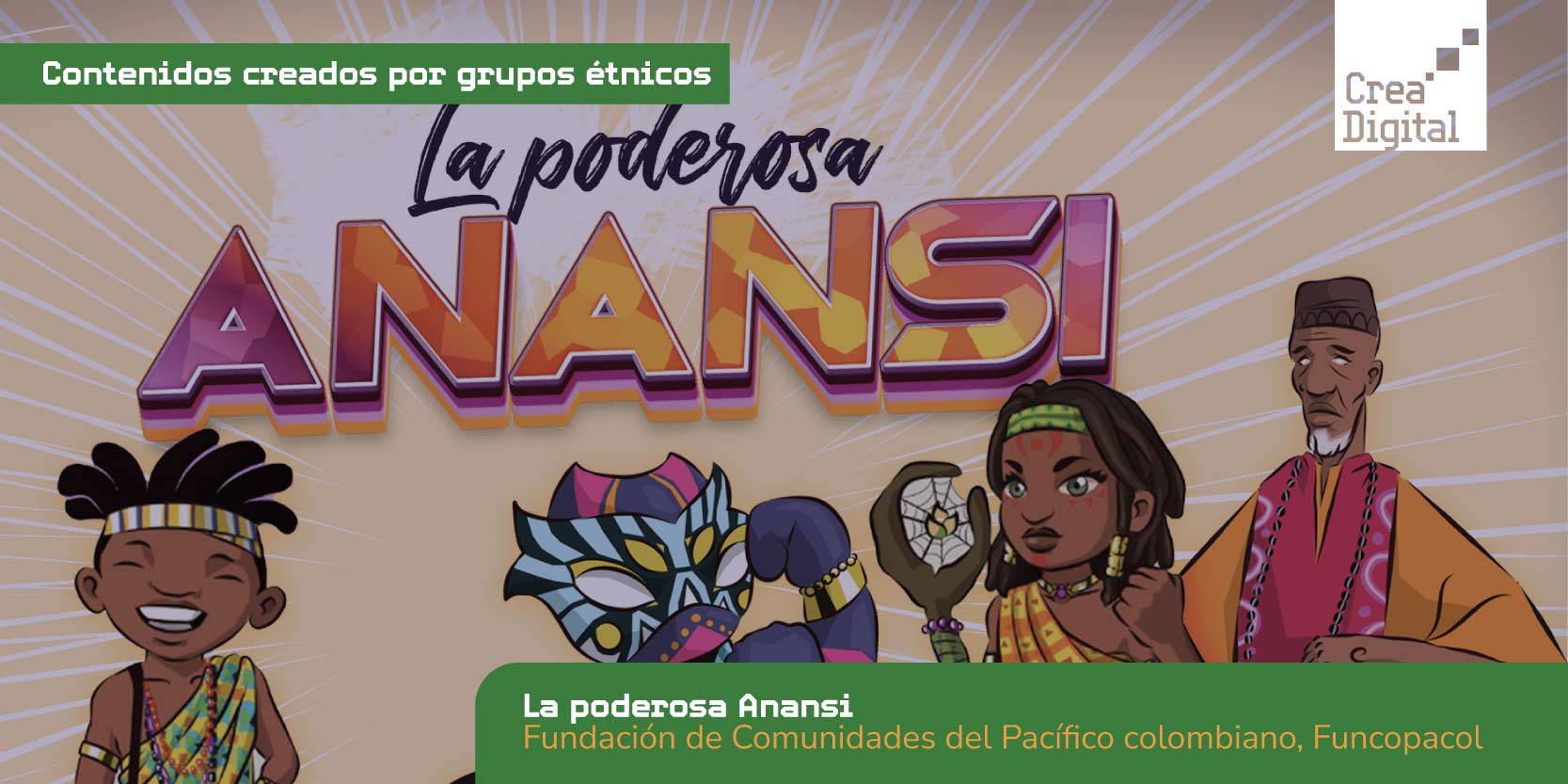 Portada de La poderosa Anansi