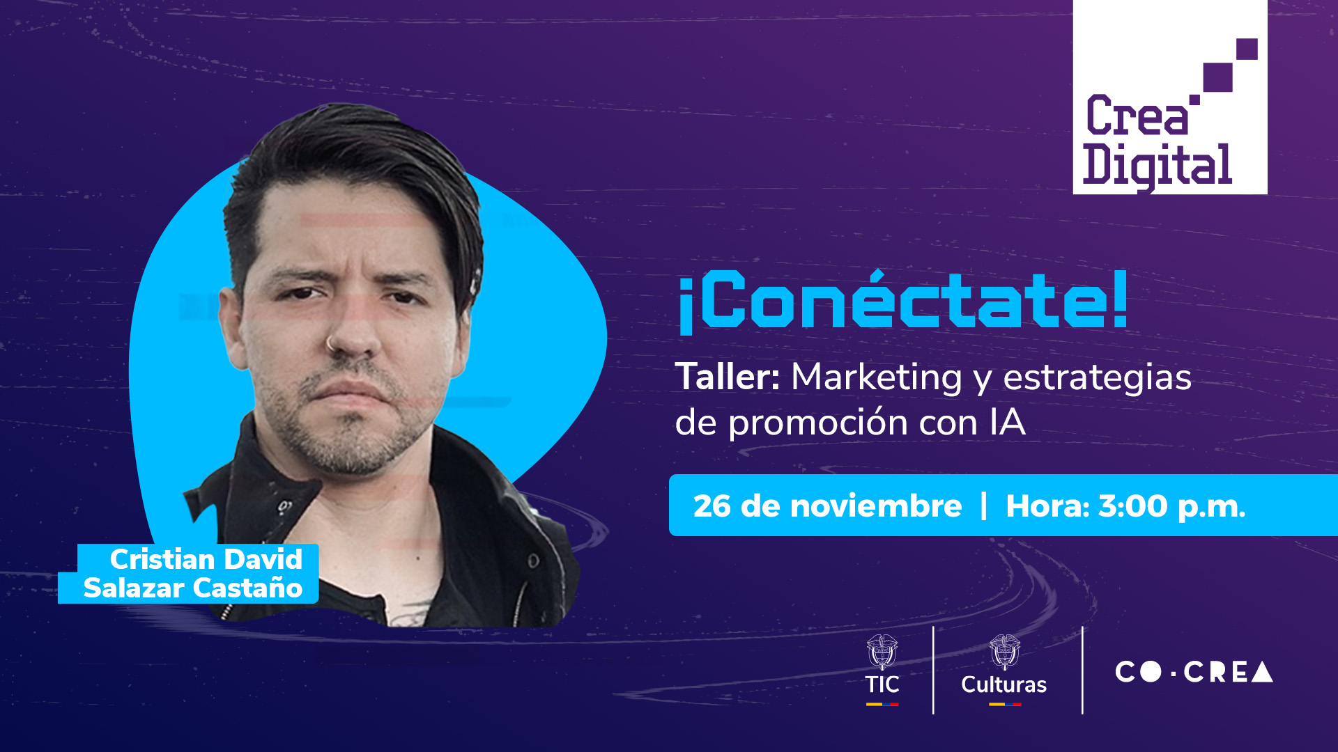Portada de Taller Marketing y estrategias de promoción con IA