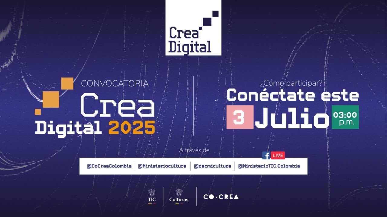 Prtada de Socialización sobre Crea Digital