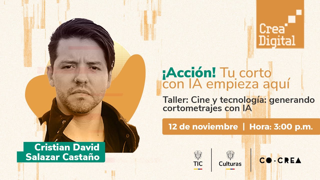 Portada de Taller Cine y tecnología: generando cortometrajes con IA