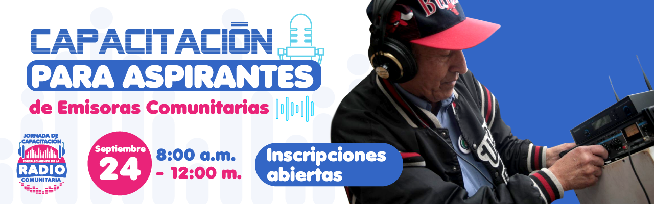 Capacitación aspirantes emisoras comunitarias