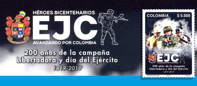 Se expedirán 17.706 estampillas que recorrerán el mundo para hacer un homenaje al legado del Ejército Nacional