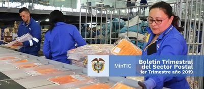 Ingresos del sector postal aumentaron 9 % en el primer trimestre del año