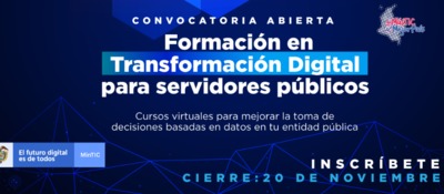Extendida fecha de convocatoria para la formación en transformación digital de 13 mil funcionarios públicos