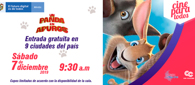 Cartelera de cine accesible termina con la proyección de “Un panda en apuros”