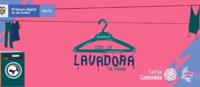 Con la lavadora al fondo