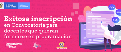 Convocatoria para docentes que quieran formarse en programación