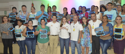 ViceMinistra Maria Carolina Hoyos y Docentes de Barrancabermeja