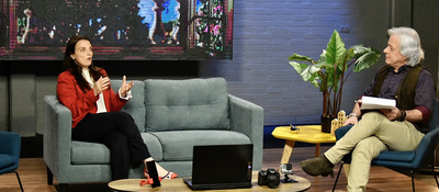 Ministra de las TIC Karen Abudinen y el Director Mauricio Navas T.