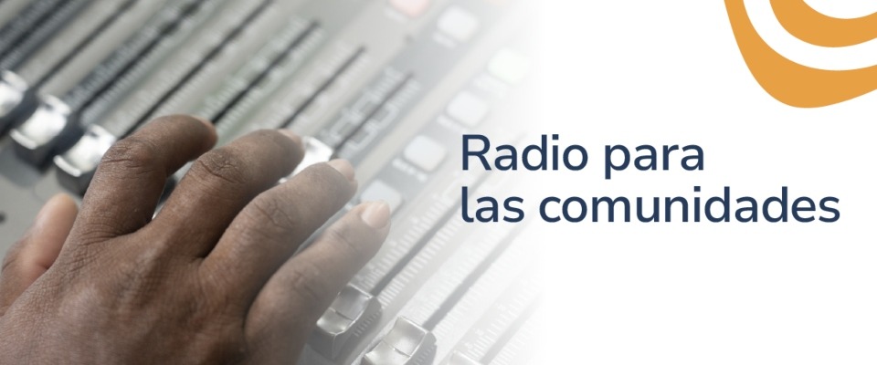Banner "Radio para las comunidades"