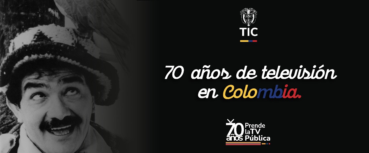 Imagen conmemorativo a los 70 años de la televisión colombiana Imagen conmemorativo a los 70 años de la televisión colombiana