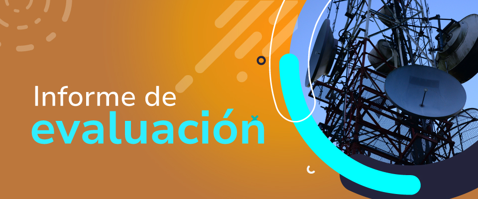 Imagen diseñada con el texto "Informe de evaluación"