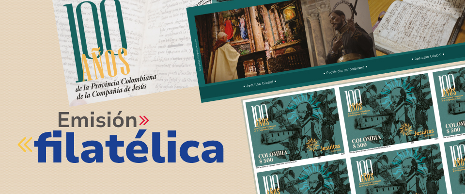 Imagen diseñada con la emisión filatélica