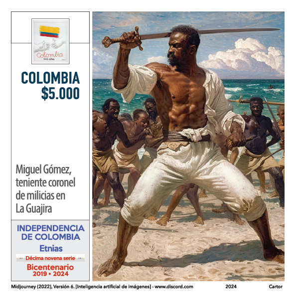 Imagen estampilla de Miguel Gómez