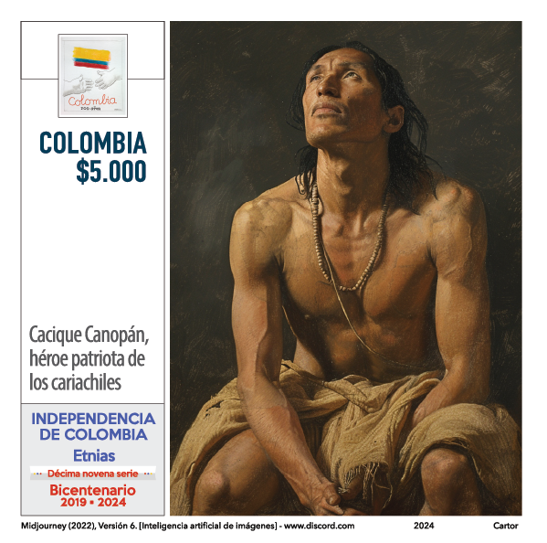 Imagen estampilla de Cacique Canopán