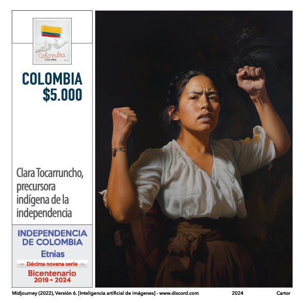 Imagen estampilla de Clara Tocarruncho