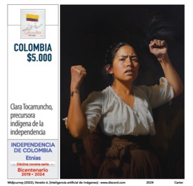 Imagen estampilla de Clara Tocarruncho