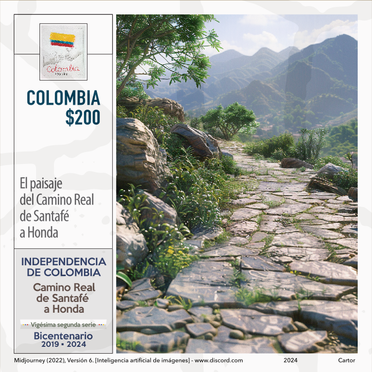 Imagen estampilla de El paisaje del Camino Real de Santafé a Honda