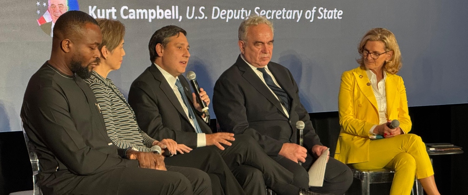 Foto del Ministro TIC en la Cumbre del Futuro en Nueva York