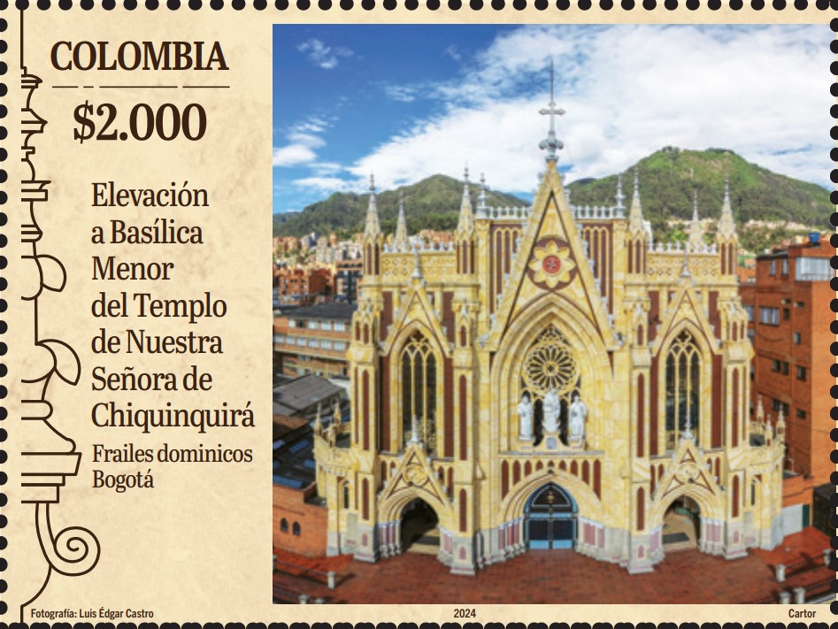 Imagen estampilla de Basílica Menor Nuestra Señora de Chiquinquirá, Bogotá - 01