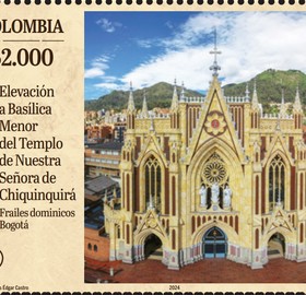 Imagen estampilla de Basílica Menor Nuestra Señora de Chiquinquirá, Bogotá - 01