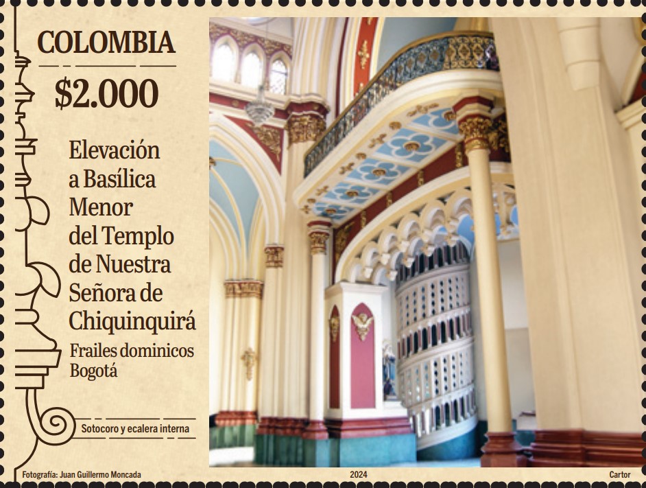 Imagen estampilla de Basílica Menor Nuestra Señora de Chiquinquirá, Bogotá - 02