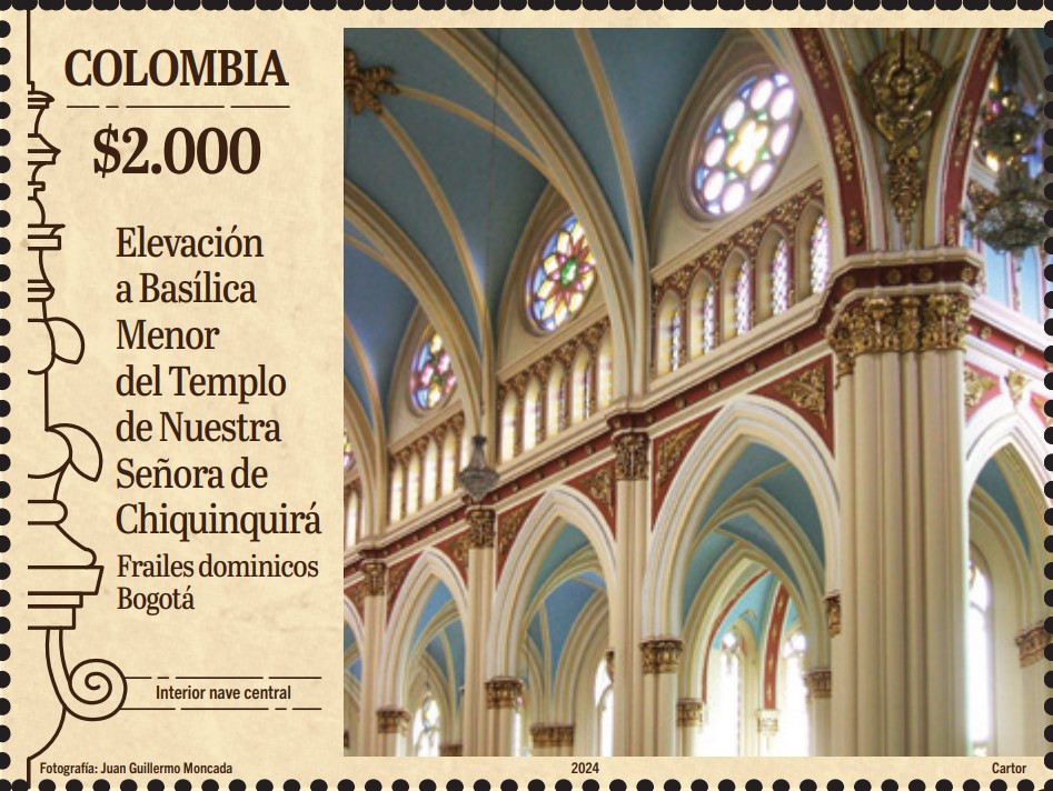 Imagen estampilla de Basílica Menor Nuestra Señora de Chiquinquirá, Bogotá - 03