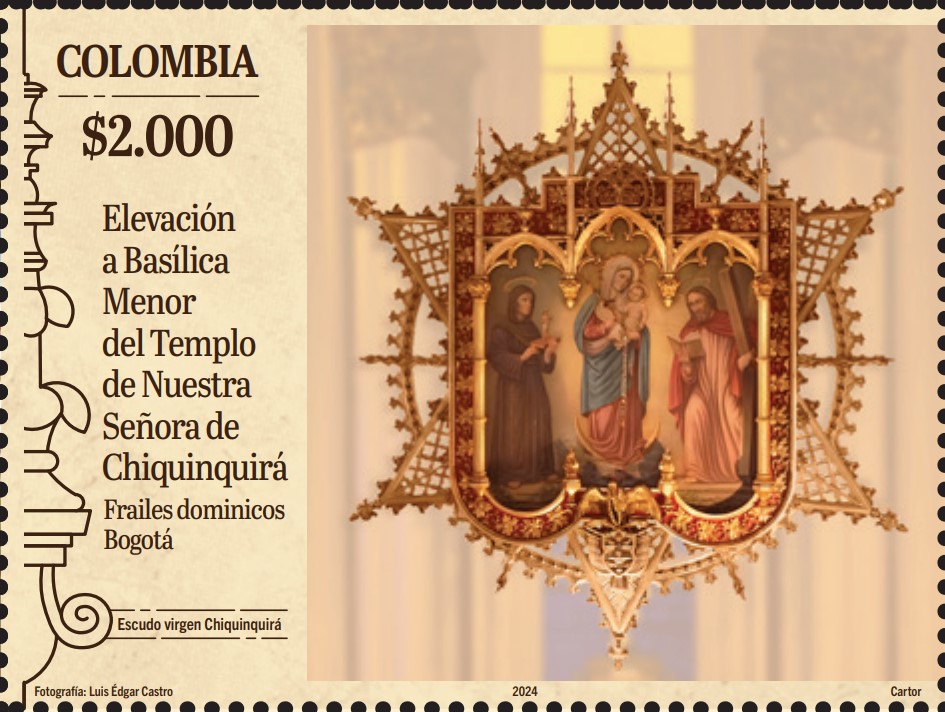 Imagen estampilla de Basílica Menor Nuestra Señora de Chiquinquirá, Bogotá - 04
