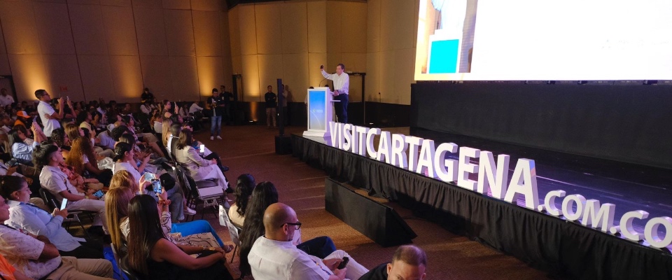 Foto del escenario de lanmzamiento de VisitCartagena