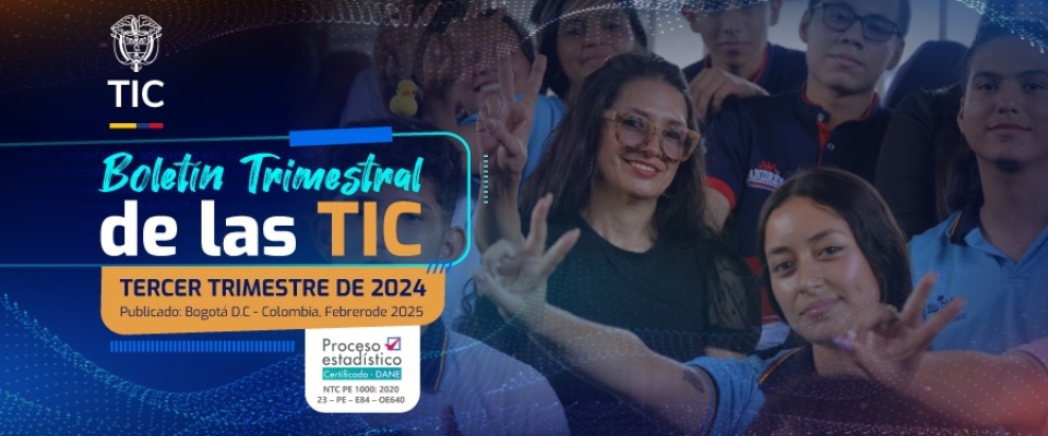 Imagen diseñada para 'Boletín Trimestral de las TIC'