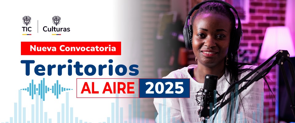 Imagen diseñada para convocatoria 'Territorios al aire 2025' Imagen diseñada para convocatoria 'Territorios al aire 2025'