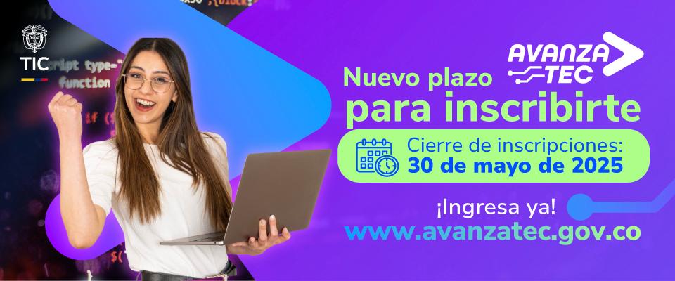 Imagen diseñada para Nuevo Plazo para Inscribirte 'Avanza TEC'