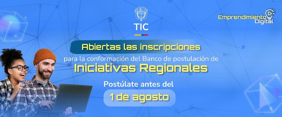 Imagen diseñada para Inscripciones Abiertas para la Postulación del Banco de Iniciativas Regionales Imagen diseñada para Inscripciones Abiertas para la Postulación del Banco de Iniciativas Regionales