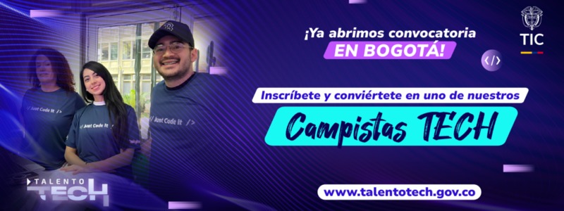 Imagen diseñada que muestra a dos estudiantes y texto relacionado con la oferta