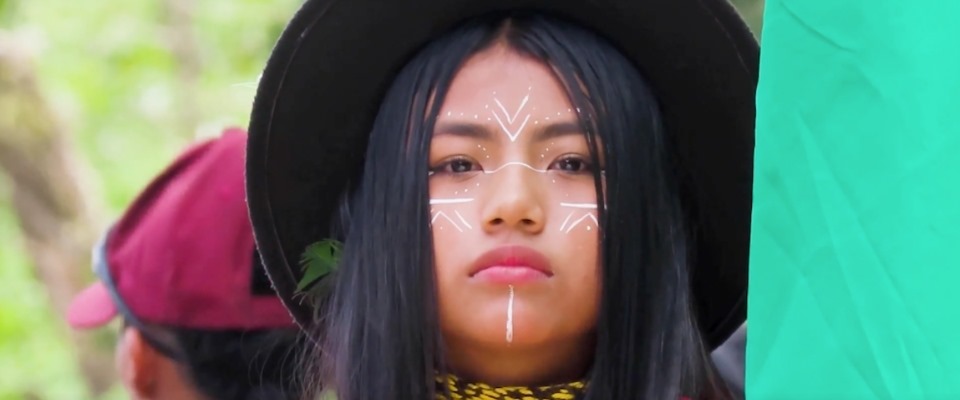 Foto de una mujer del pueblo originaria del Cauca