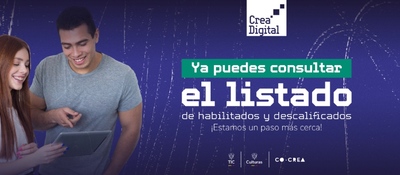 Imagen diseñada que presenta el listadao de elegibles