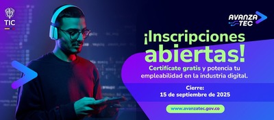 Imagen diseñada para Avanza TEC 'Inscripciones Abiertas'