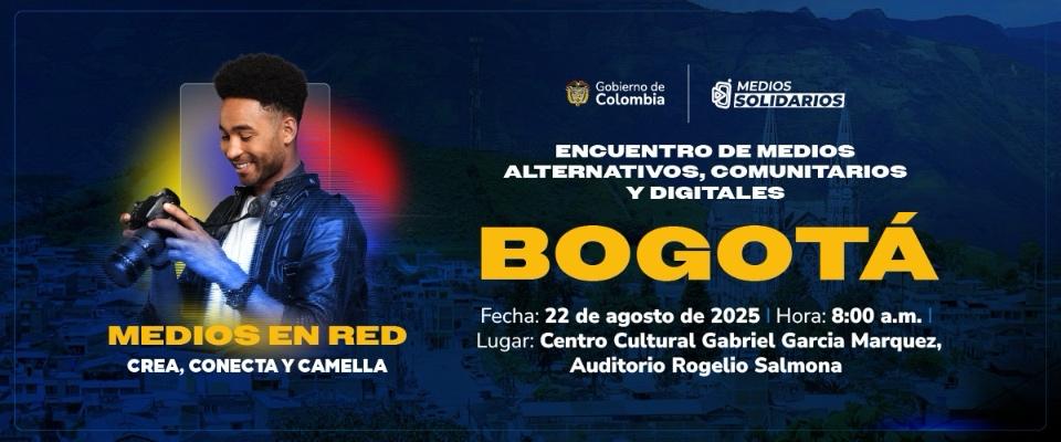 Imagen disseñada para 'Encuentro de Medios Alternativos, Comunitarios y Digitales'