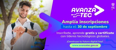 Imagen diseñada para promover los cursos de Microsoft en Avanzatec