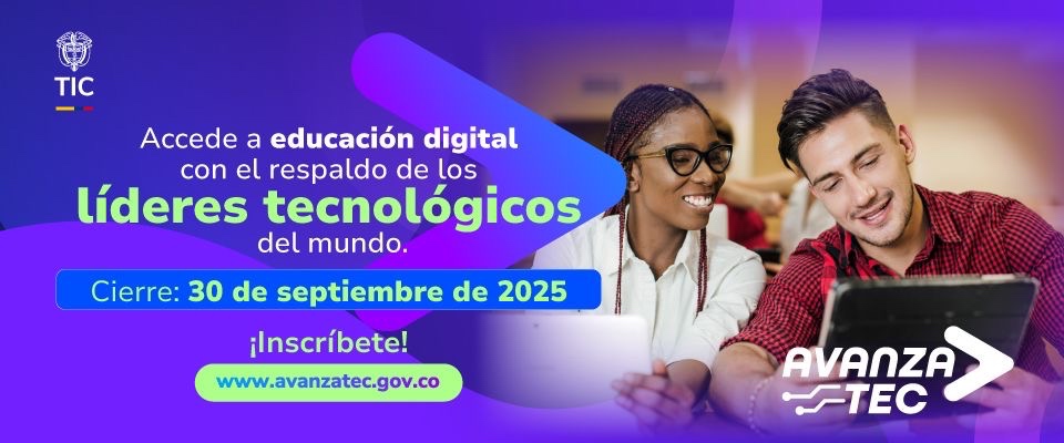 Imagen diseñada para promover los cursos de IBM en Avanzatec
