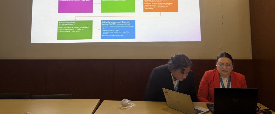 Foto de presentadores de la capacitación
