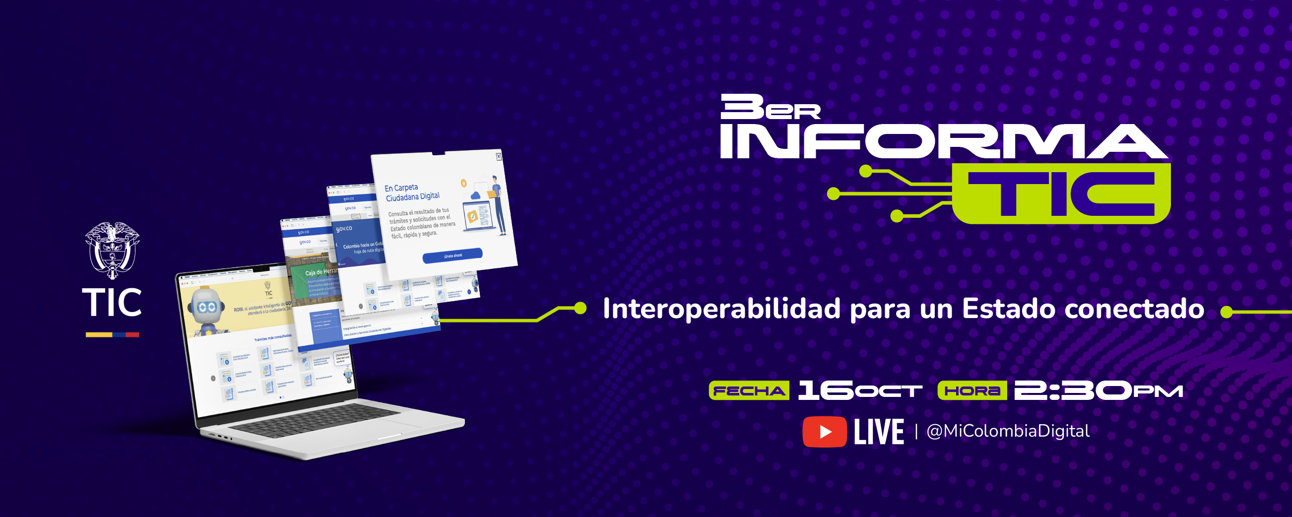 Imagen diseñada promocionado el 3er InformaTIC