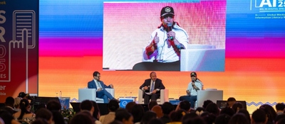 Foto de panelistas en la Semana Mundial de Alfabetización Mediática